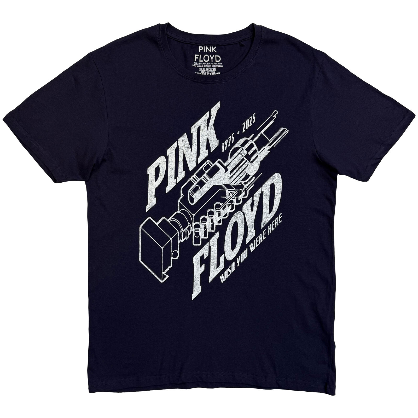 Pink Floyd tričko Robot Hands Modrá S