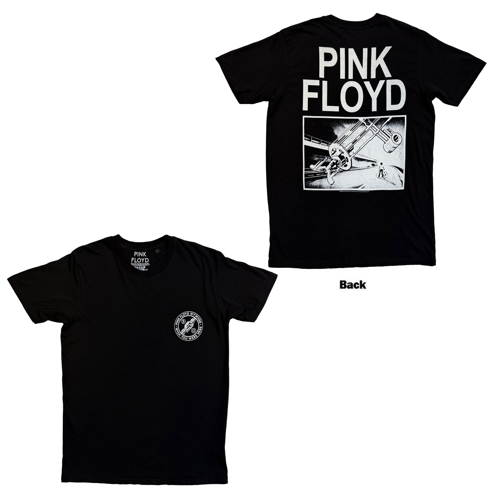 Pink Floyd tričko Bike Gear Čierna S