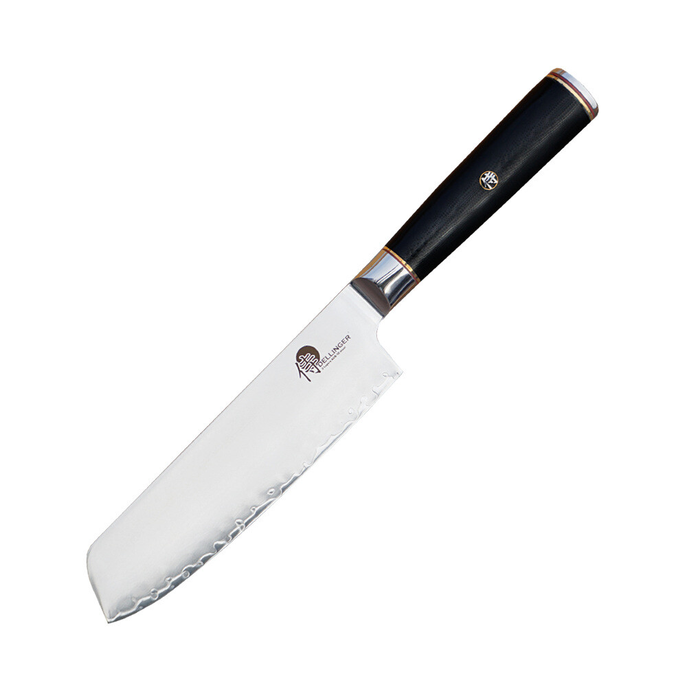 Japonský nôž NAKIRI OKAMI 17 cm, čierna, Dellinger