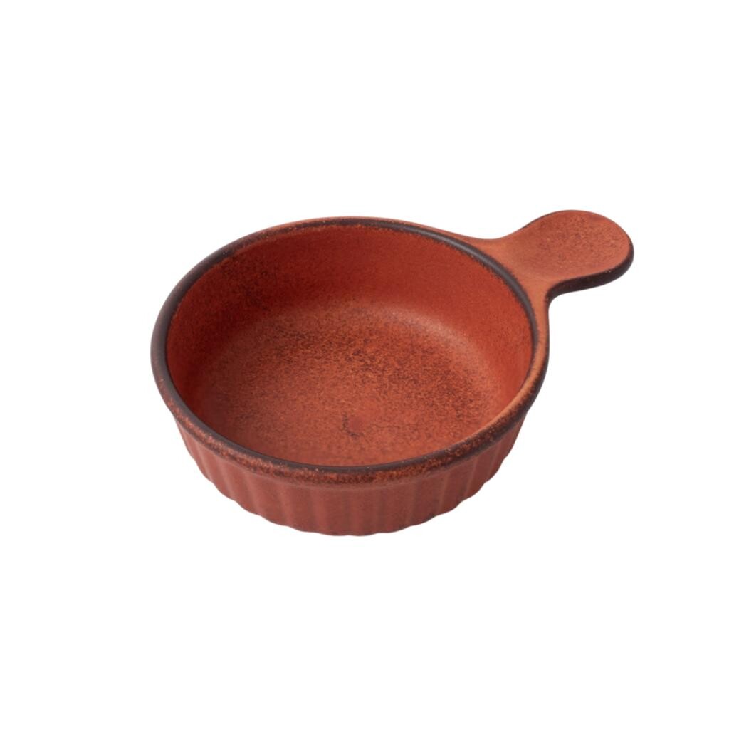 Mini servírovací hrniec DONABE 15 cm, oranžová, keramika, MIJ