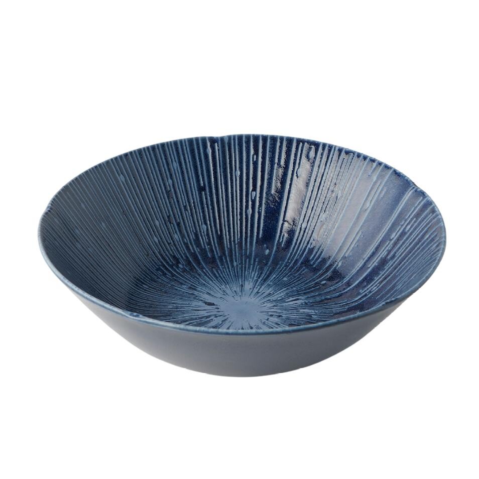 Jedálenská misa ICE SAPPHIRE 21 cm, 700 ml, modrá, keramika, MIJ