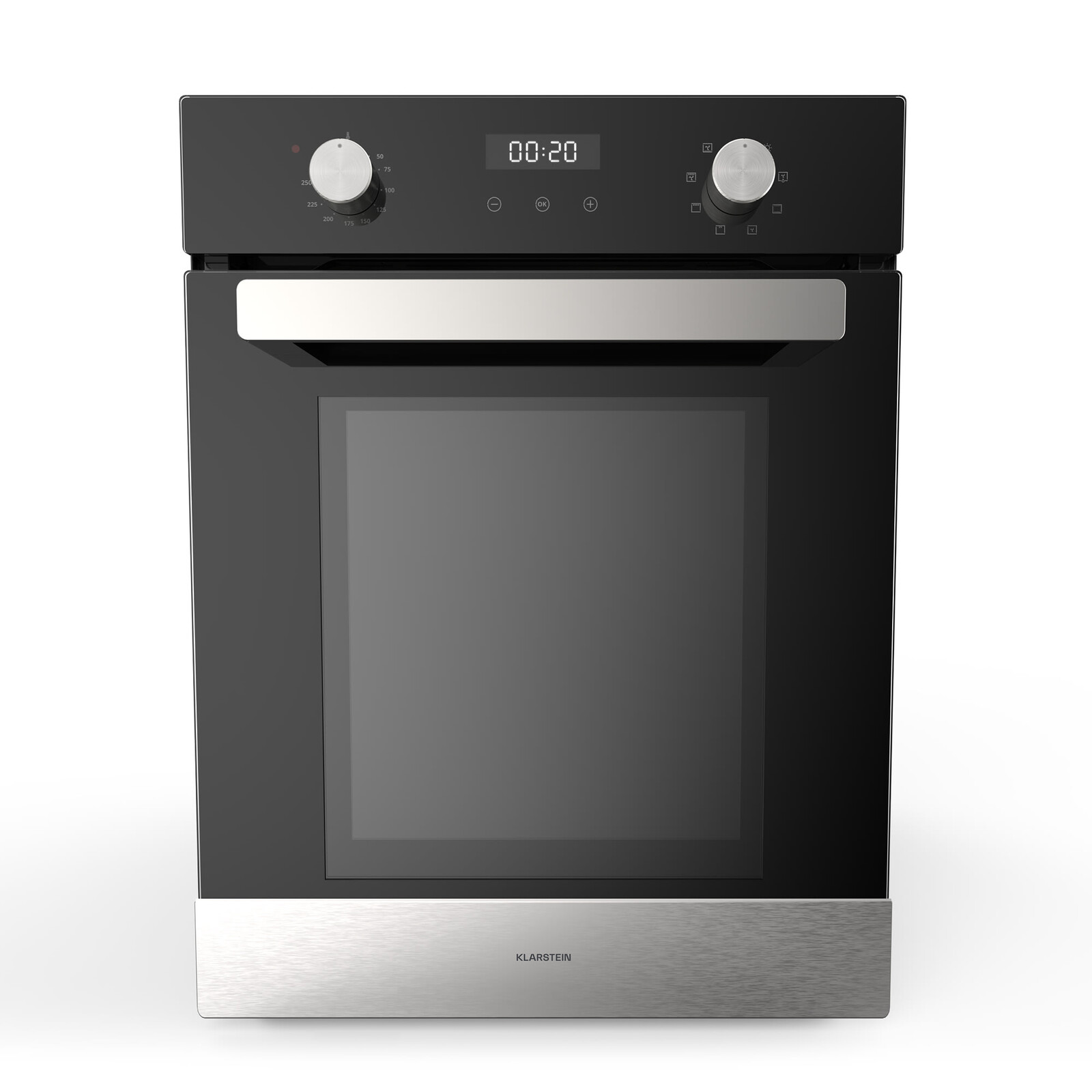 Klarstein Verosteel vstavaná rúra | 45 cm | 49 litrov | energetická trieda A | 2000 W | čierna