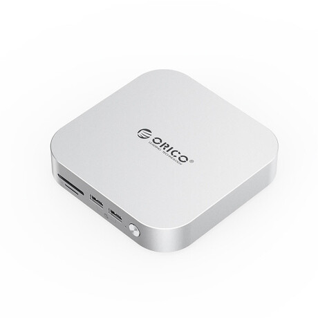 Orico MiniLink 9in1 USB-C HUB adaptér / dokovacia stanica M.2 SSD, strieborná
