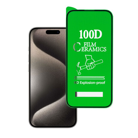 MG Ceramic ochranná fólia na iPhone 15 Pro, čierne