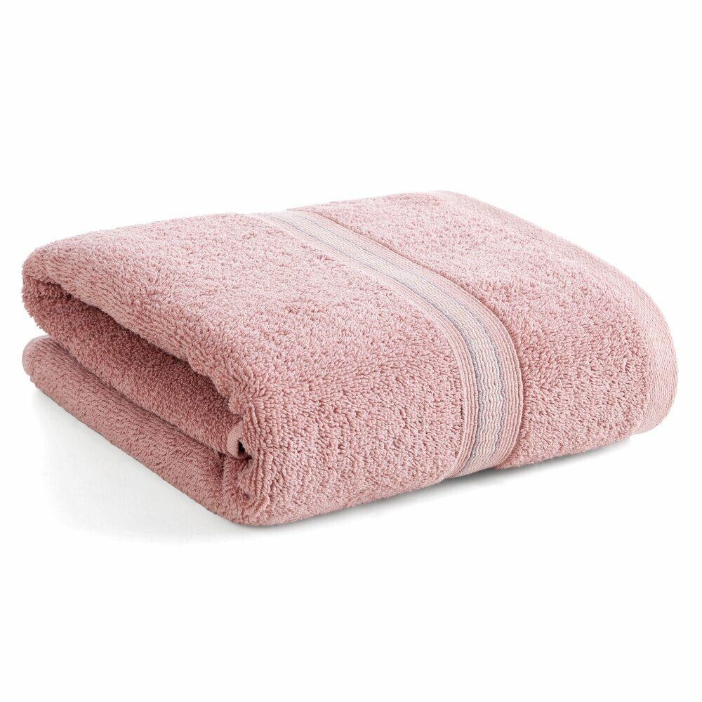 Bavlněný ručník Tris 50x90 cm pudrově růžový