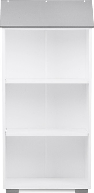 Detský regál so strieškou PABIS sivý/biely