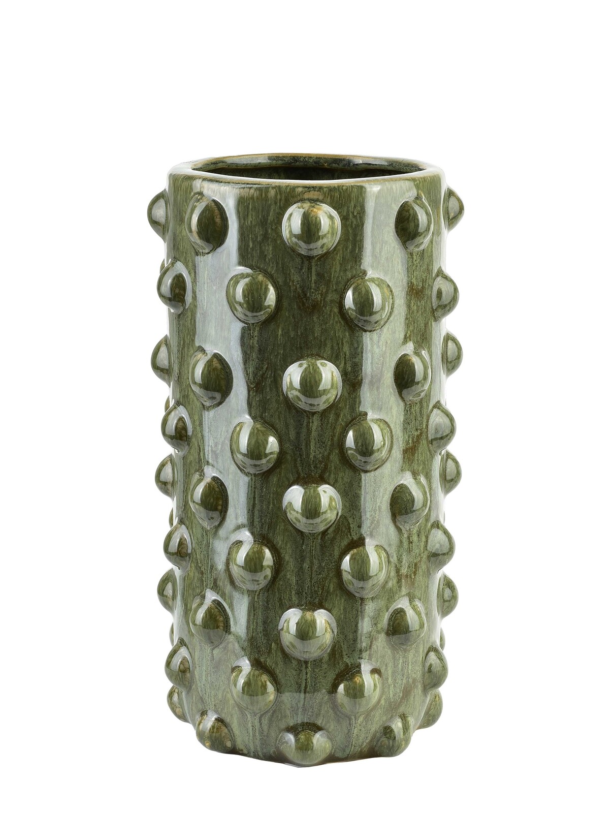 Keramická váza Yarine Bubble 25 cm zelená