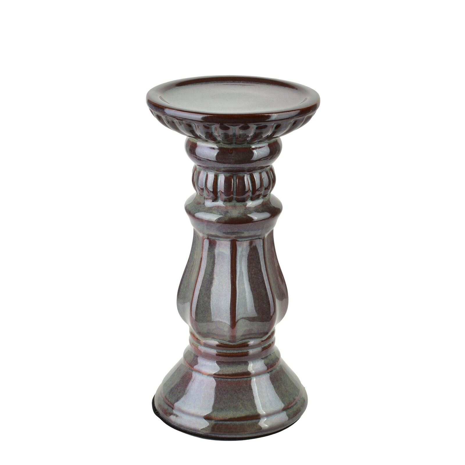 Keramický svícen Yarine 20,5 cm fialový/zelený