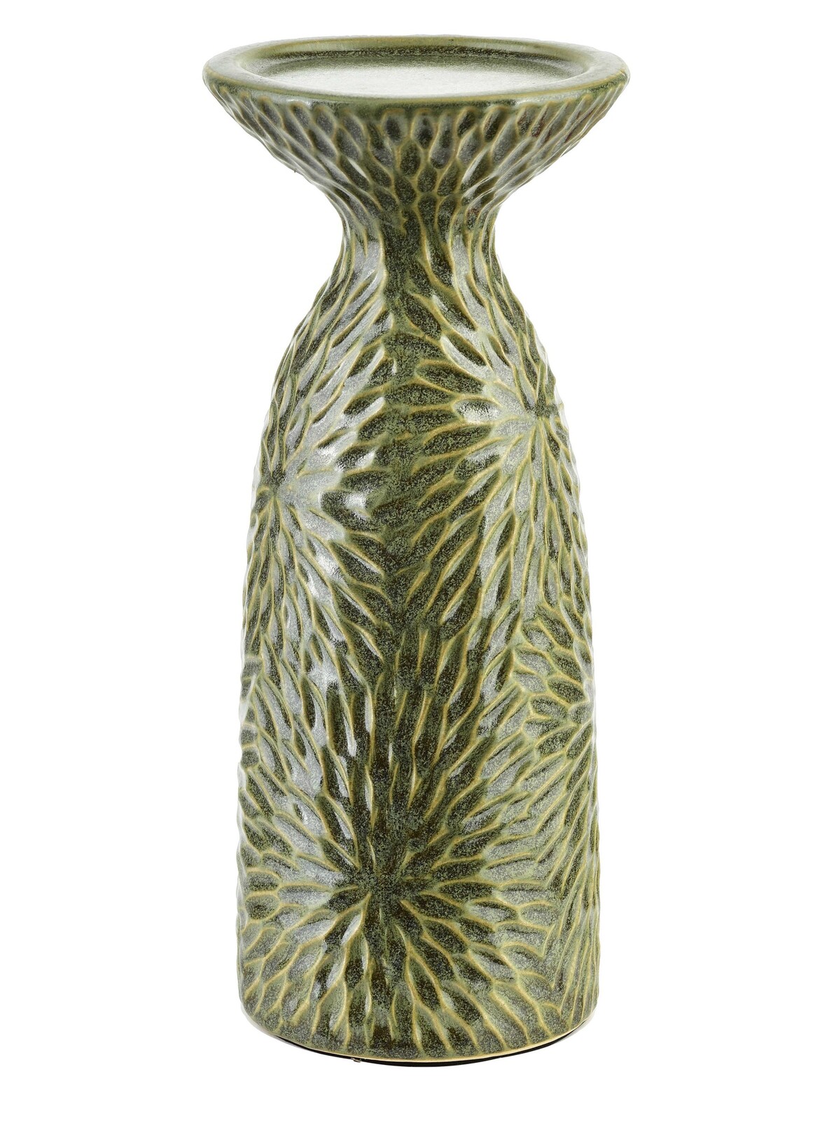 Keramický svícen Yarine 25,5 cm zelený II