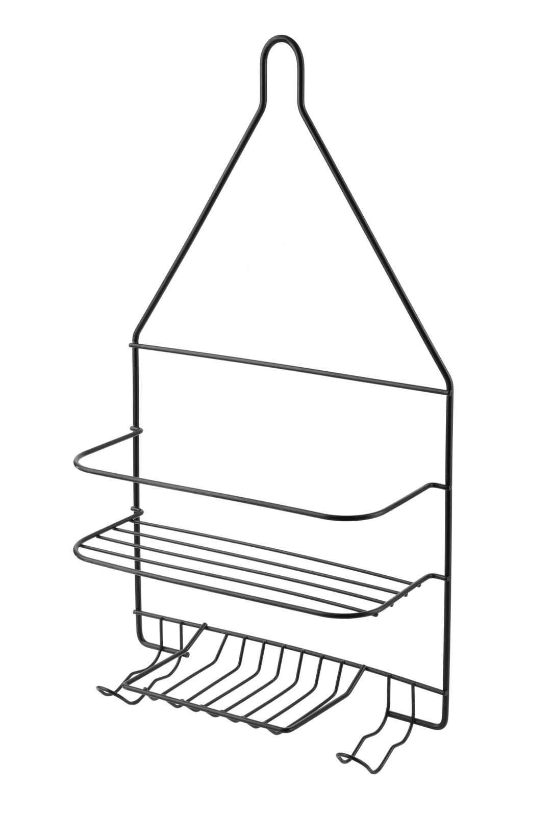 Koupelnová police CARL BLACK 25x45 cm černá