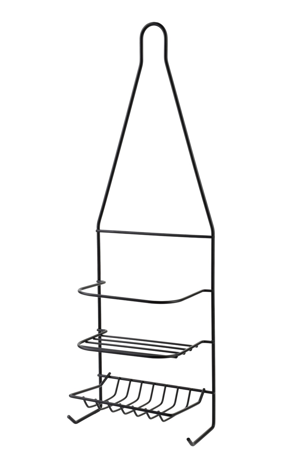 Koupelnová polička CARL BLACK 15x46 cm černá