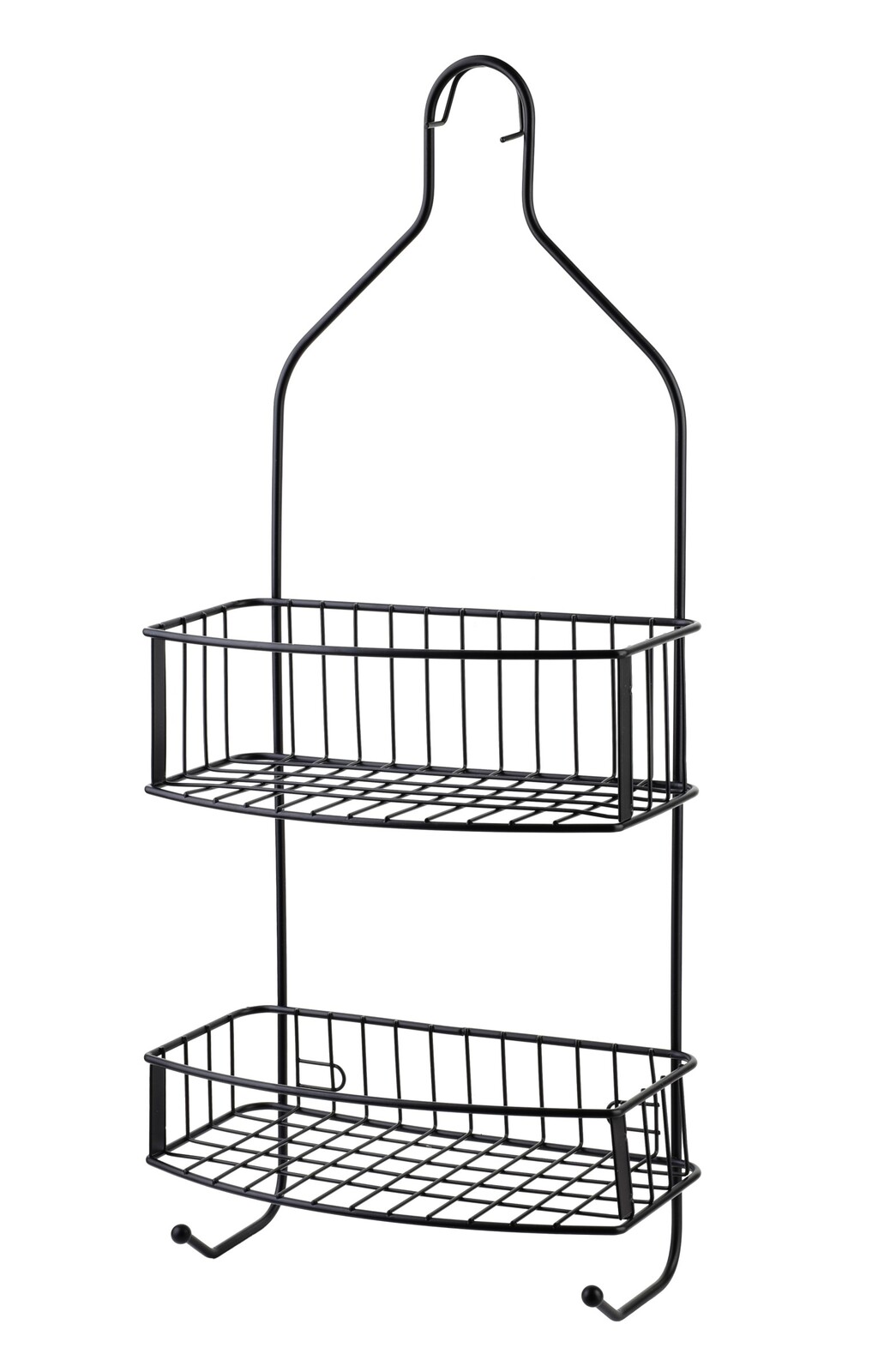 Koupelnová polička CARL BLACK 15x56 cm černá