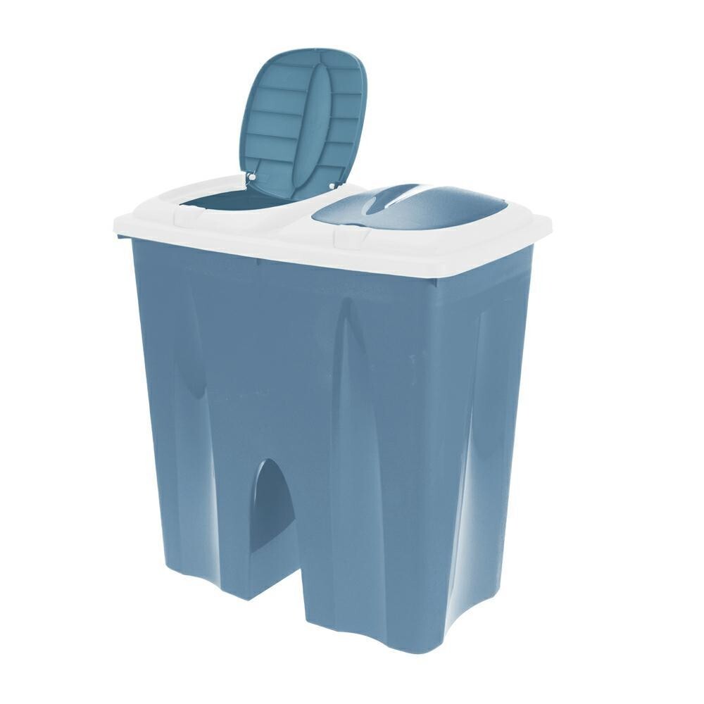 Odpadkový koš Luigi 2x25L modrý