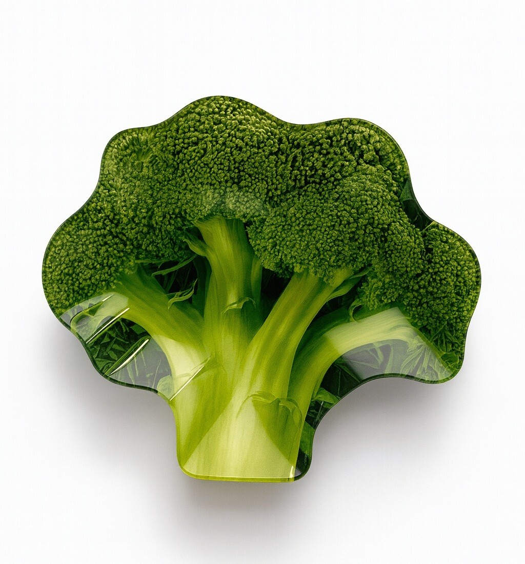Skleněná miska Aria Fresh Brokolice 23 cm zelená