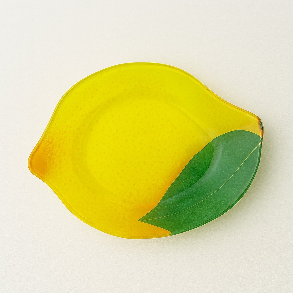 Skleněná miska Aria Fresh Citron 23 cm žlutá