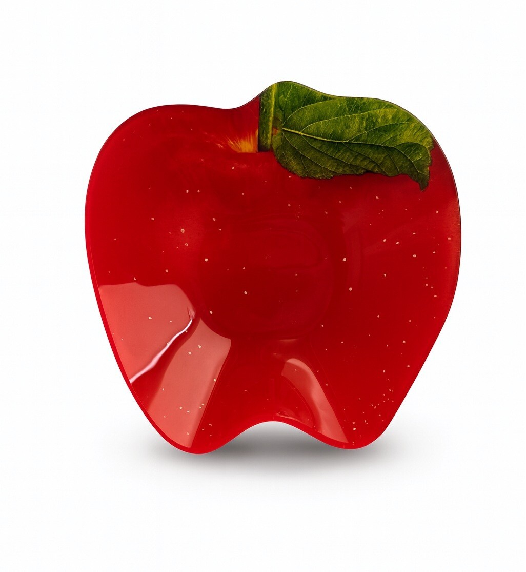 Skleněná miska Aria Fresh Jablko 15,2 cm červená