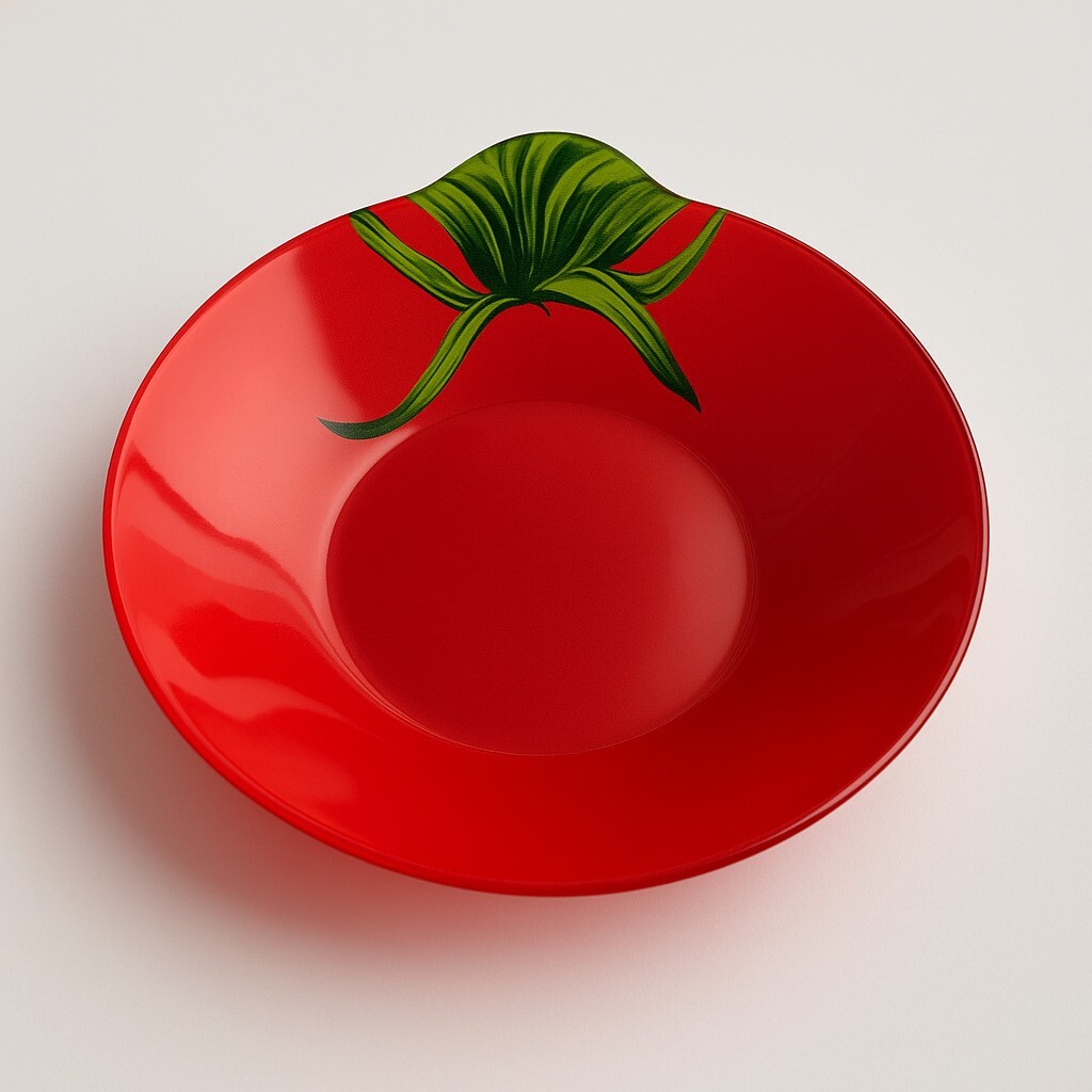 Skleněná miska Aria Fresh Rajče 20,5 cm červená