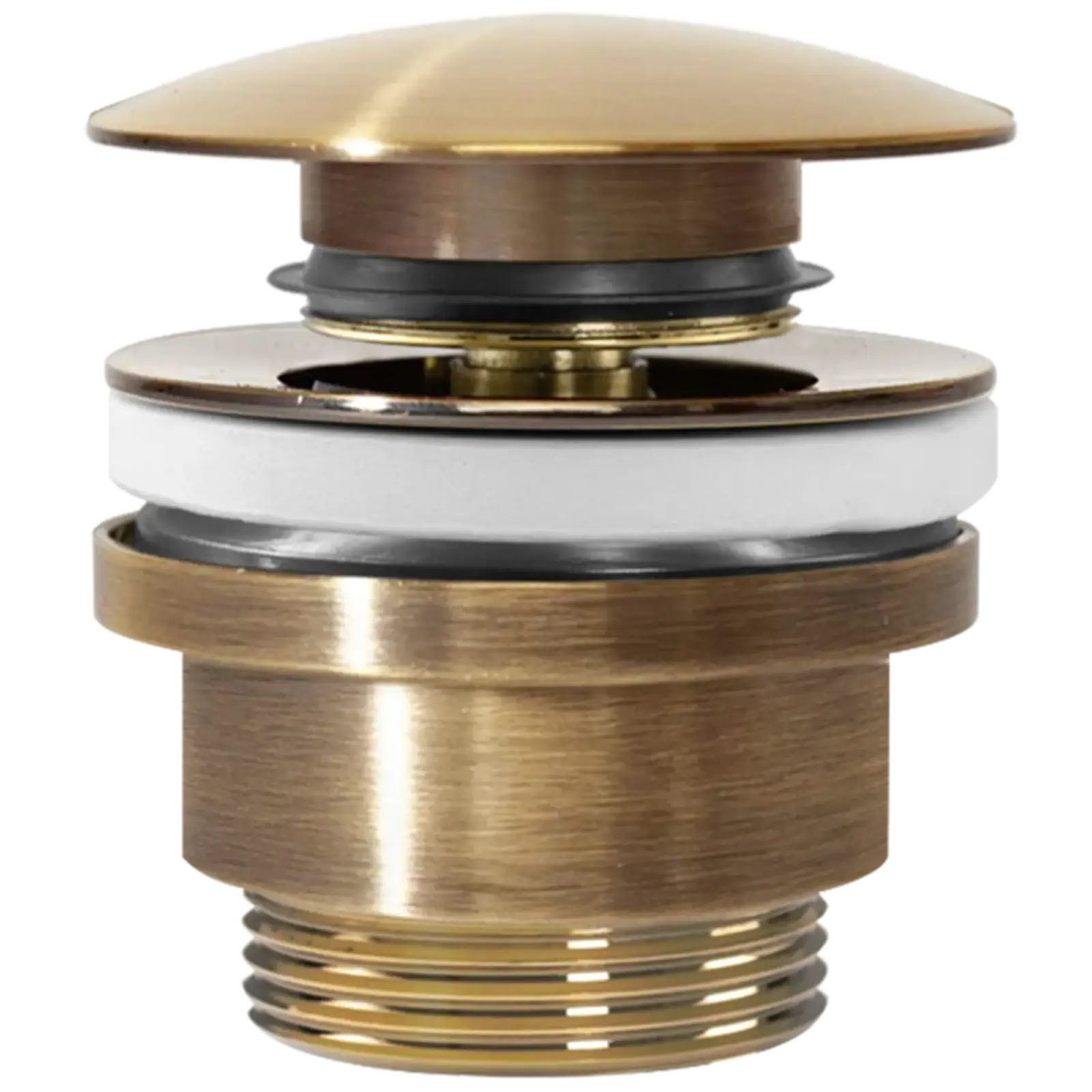 Umyvadlová výpusť Rea Click-clack anticky zlatá