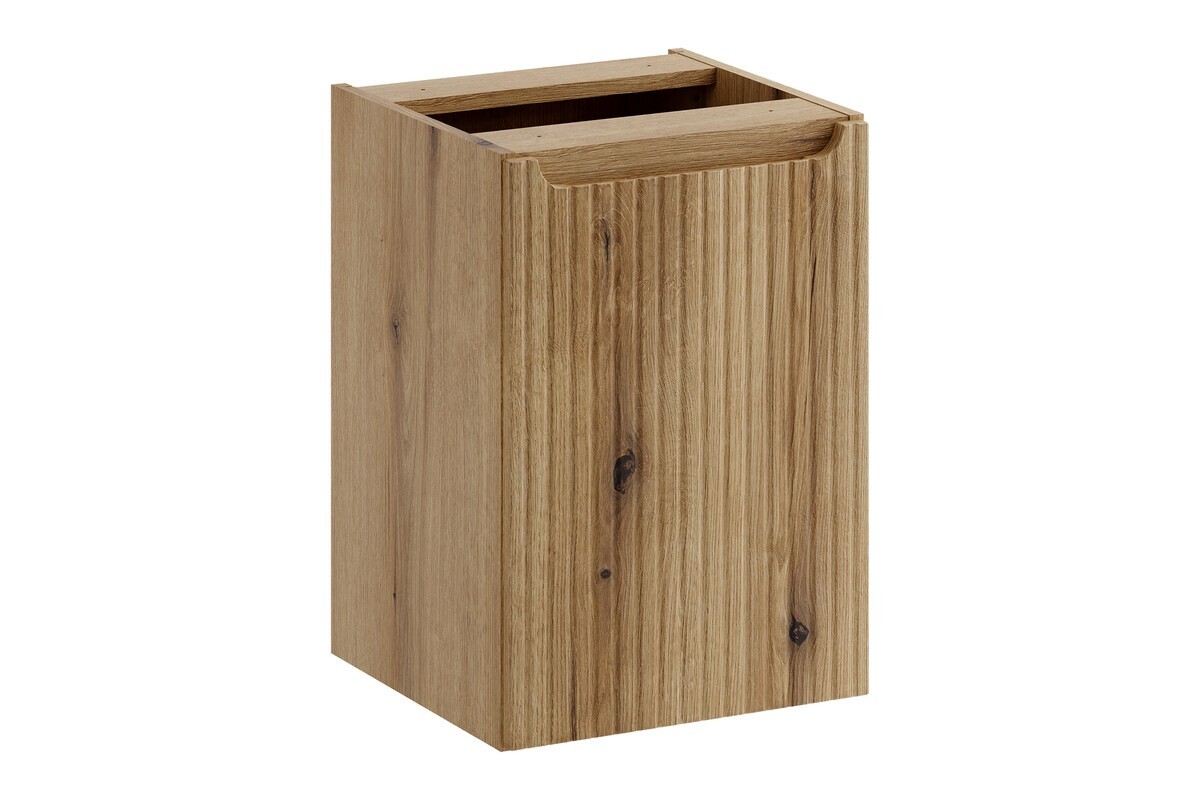 Závěsná umyvadlová skříňka Nova 81-40-39-1DK s košem na prádlo dub coast evoke