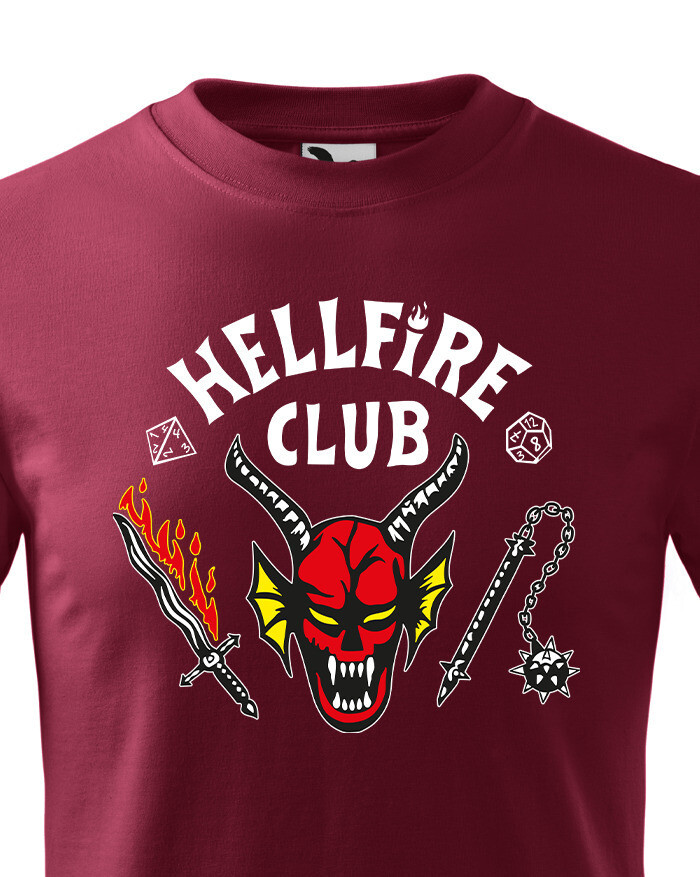 Detské tričko s potlačou Hellfire club