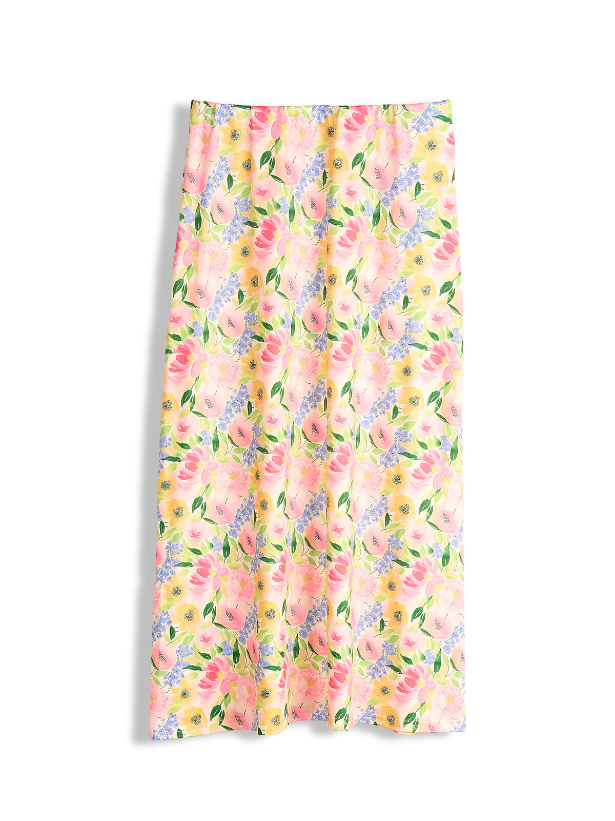 GATE Midi sukňa s kvetinovou potlačou