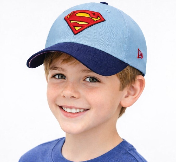 Detská Šiltovka Kids NEW ERA 9Forty Kids DC Superman SKy Navy - Youth
