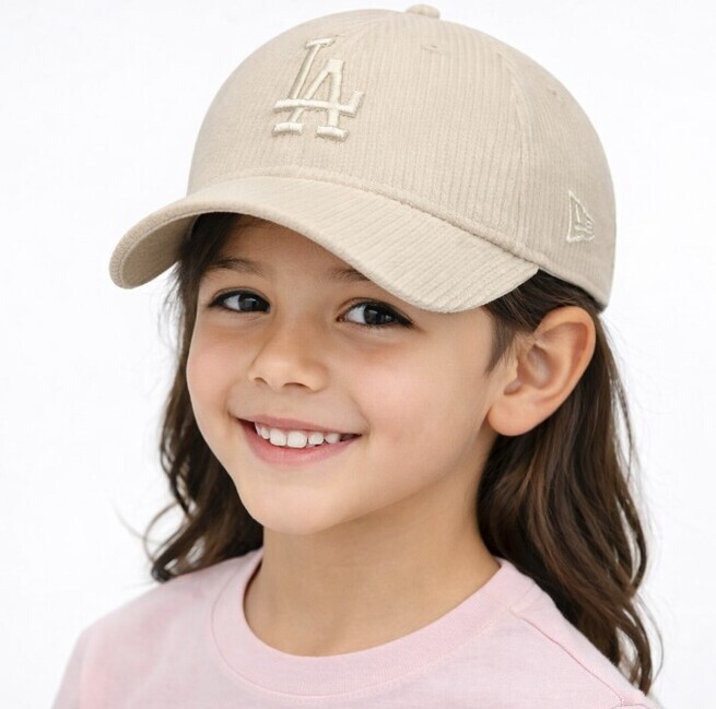 Detská Šiltovka Kids NEW ERA 9Forty Kids MC MLB Cord LA Dodgers light Stone - Youth