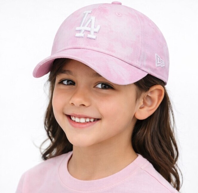 Detská Šiltovka Kids NEW ERA 9Forty Kids MLB Tie Dye LA Dodgers Pink - Youth