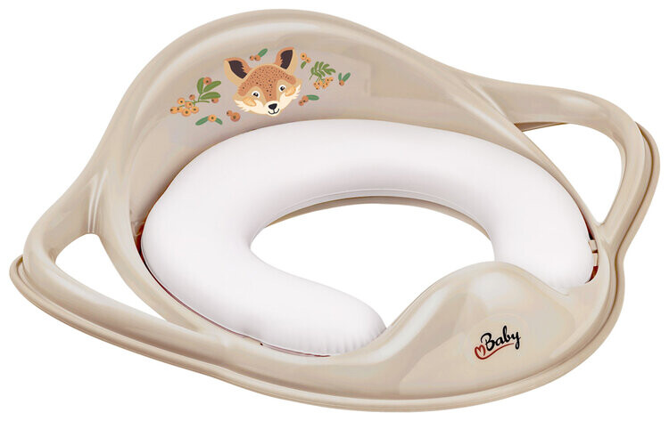 MALTEX Redukcia na WC s úchytmi mäkká The Nature Buddies Líška - Beige