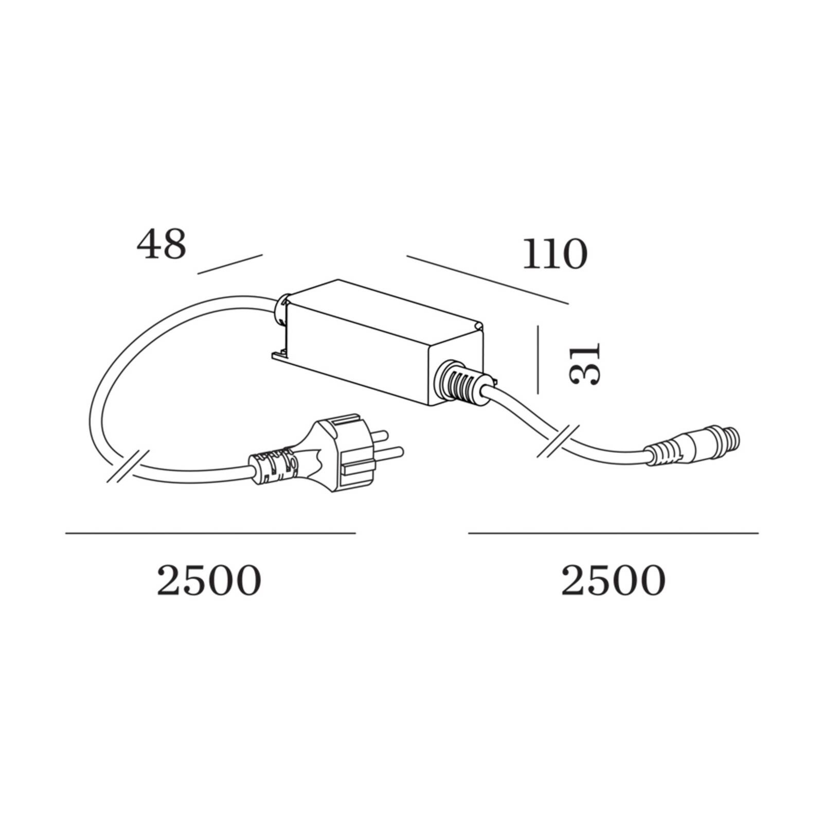 WEVER & DUCRÉ & Plug & Play ovládač pre GEO, 30 W, 24 V, IP67