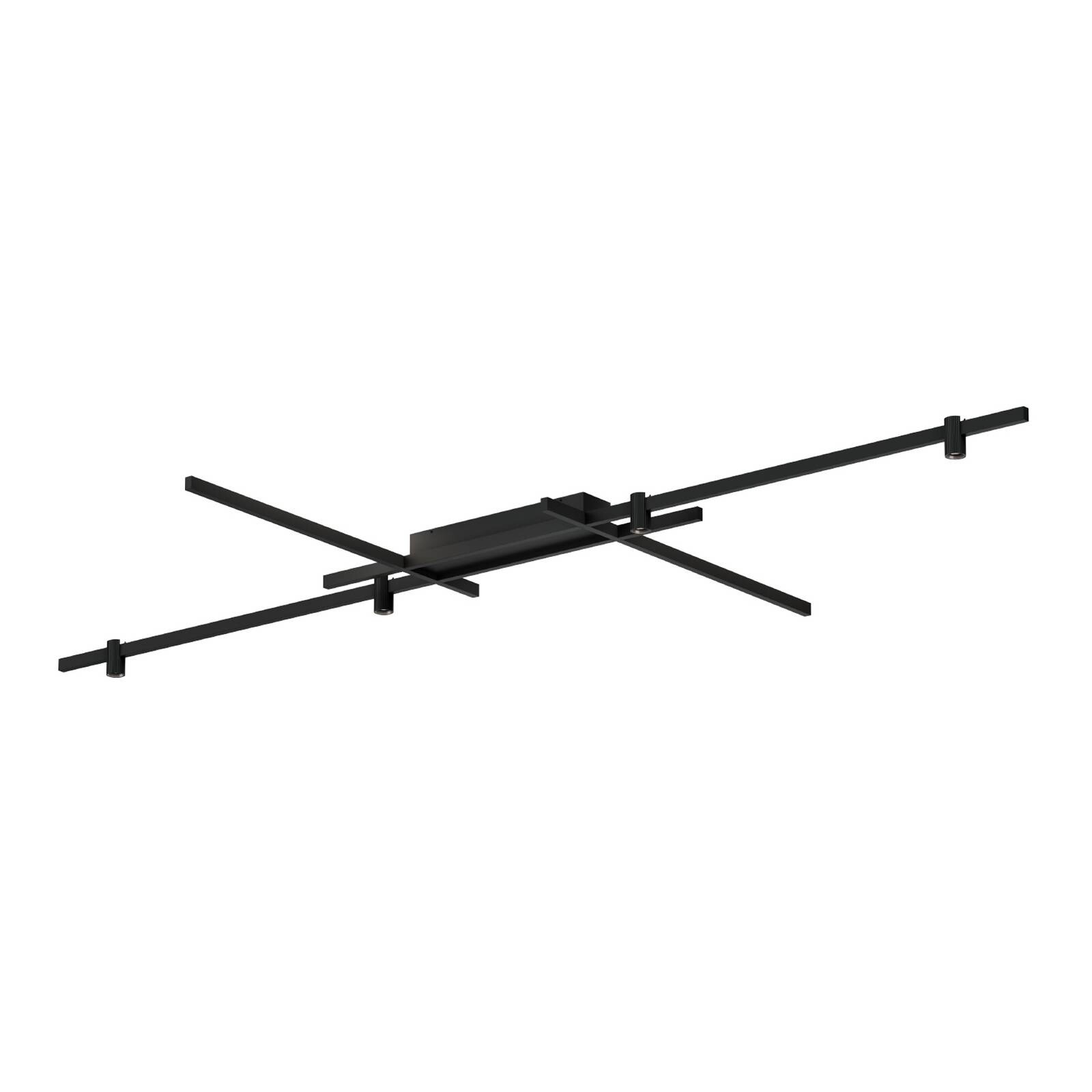 WEVER & DUCRÉ stropné LED svetlo Trace Grid 2.0 čierne 927