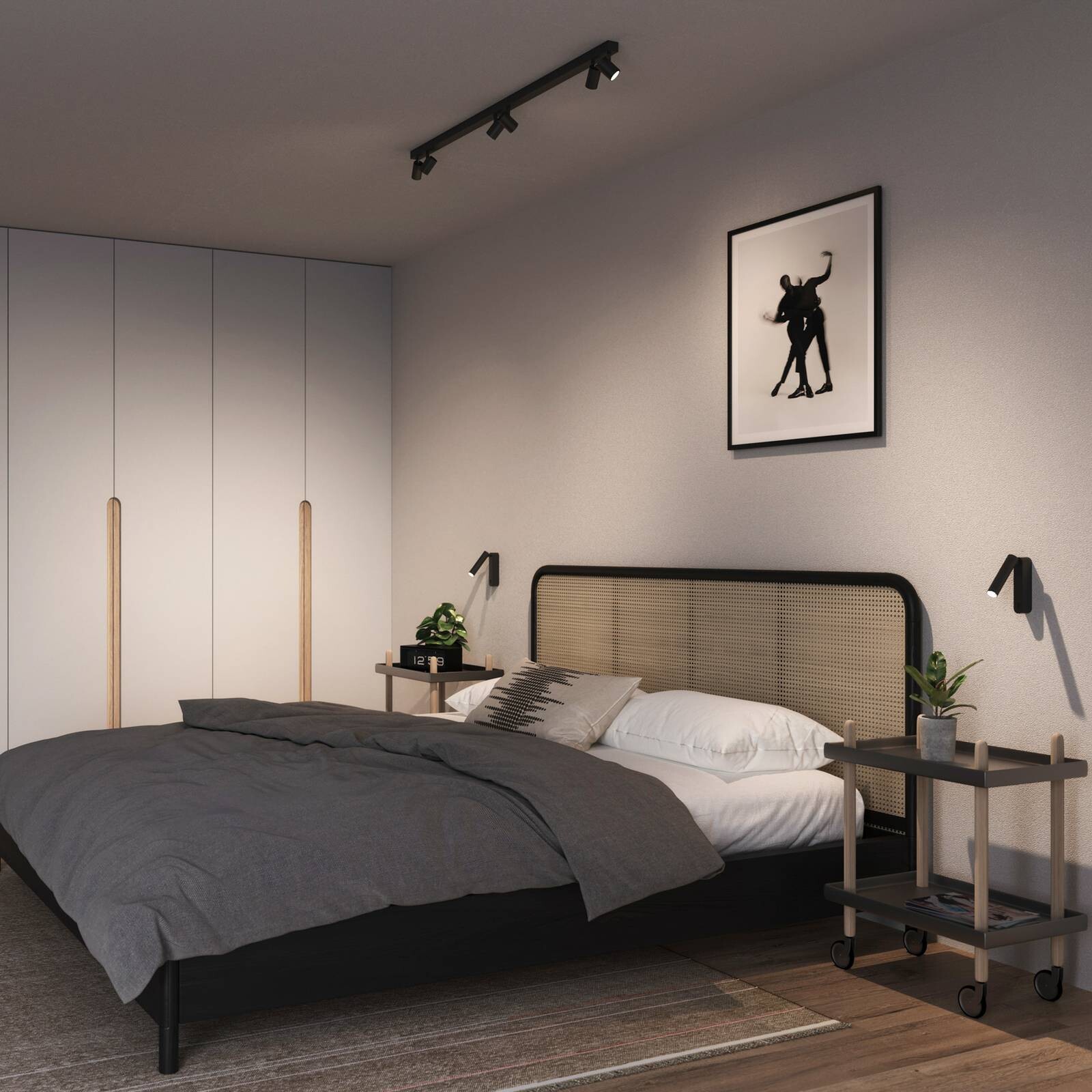 WEVER & DUCRÉ LED stropné bodové svetlá Ceno 6.0, čierny, 2 700 K