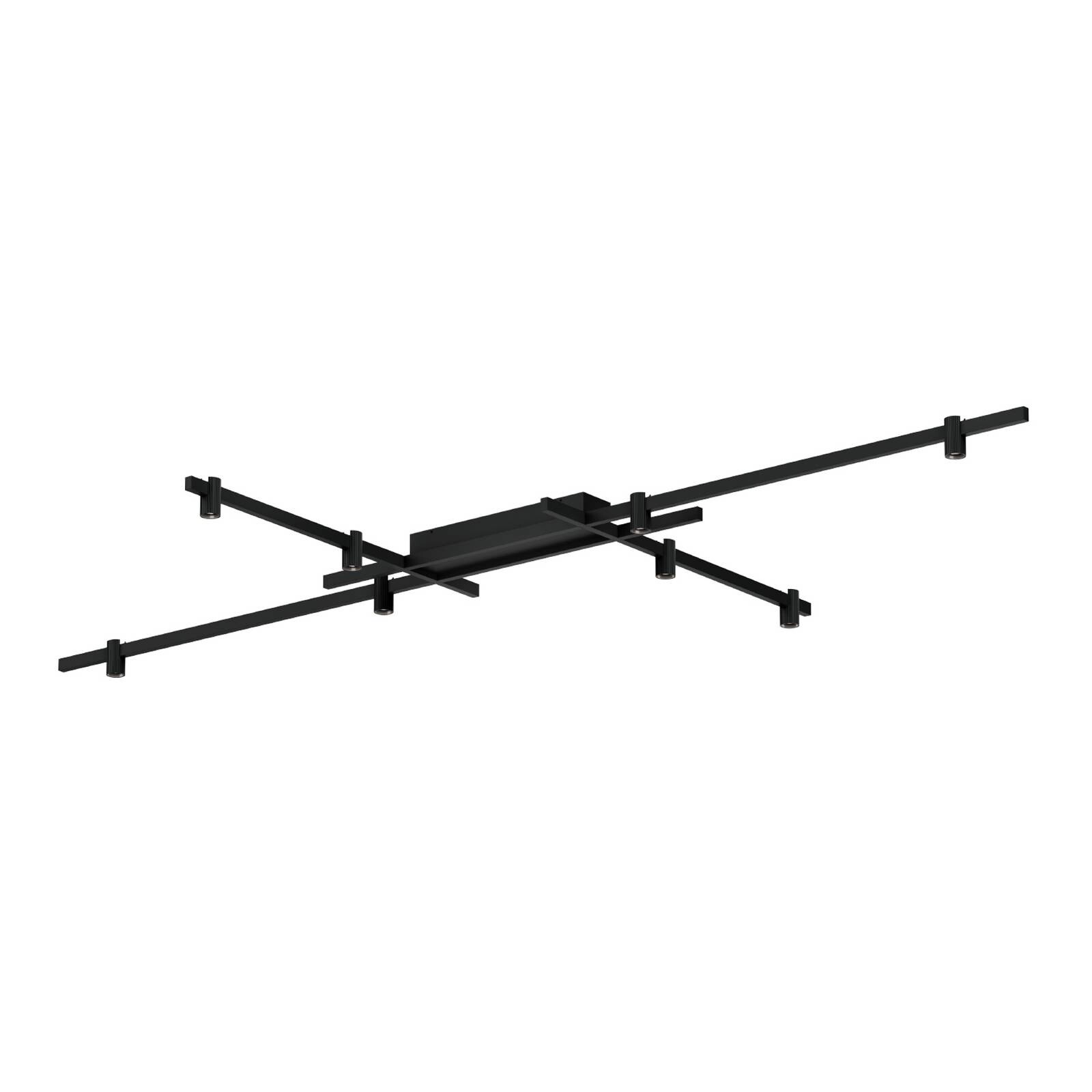 WEVER & DUCRÉ stropné LED svetlo Trace Grid 1.0 čierne 927