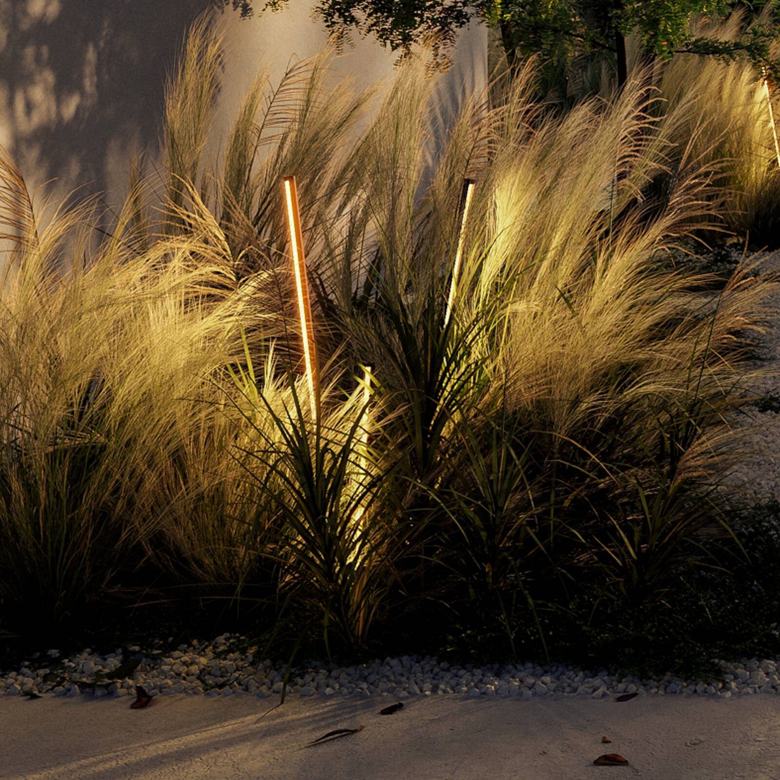 WEVER & DUCÉ LED zemné svietidlo Reed 1.0 bronzové 927 IP65