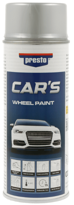 PRESTO CAR'S - Farba na disky v spreji (strieborná, 0,6 L)
