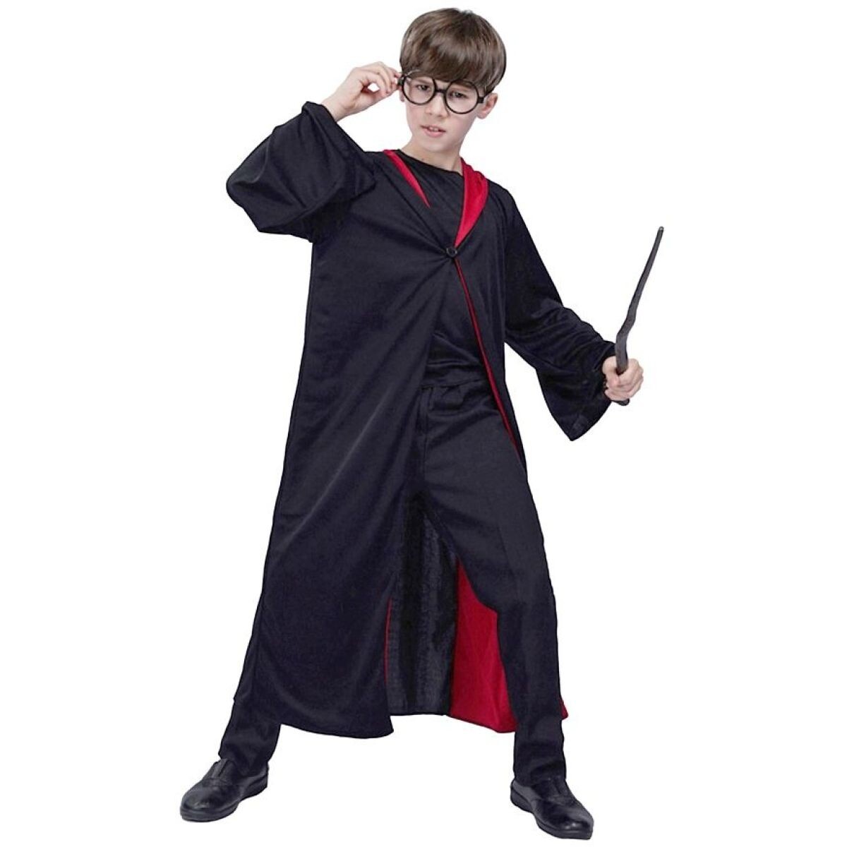 Kostým Čarodejník čierno-červený 110-120 cm