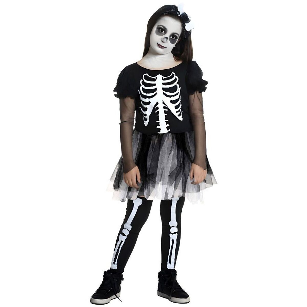 Kostým Kostlivec dievčenskú 130-140 cm
