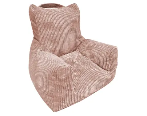 Detské kreslo Tobi Plus, ružová štruktúrovaná látka%
