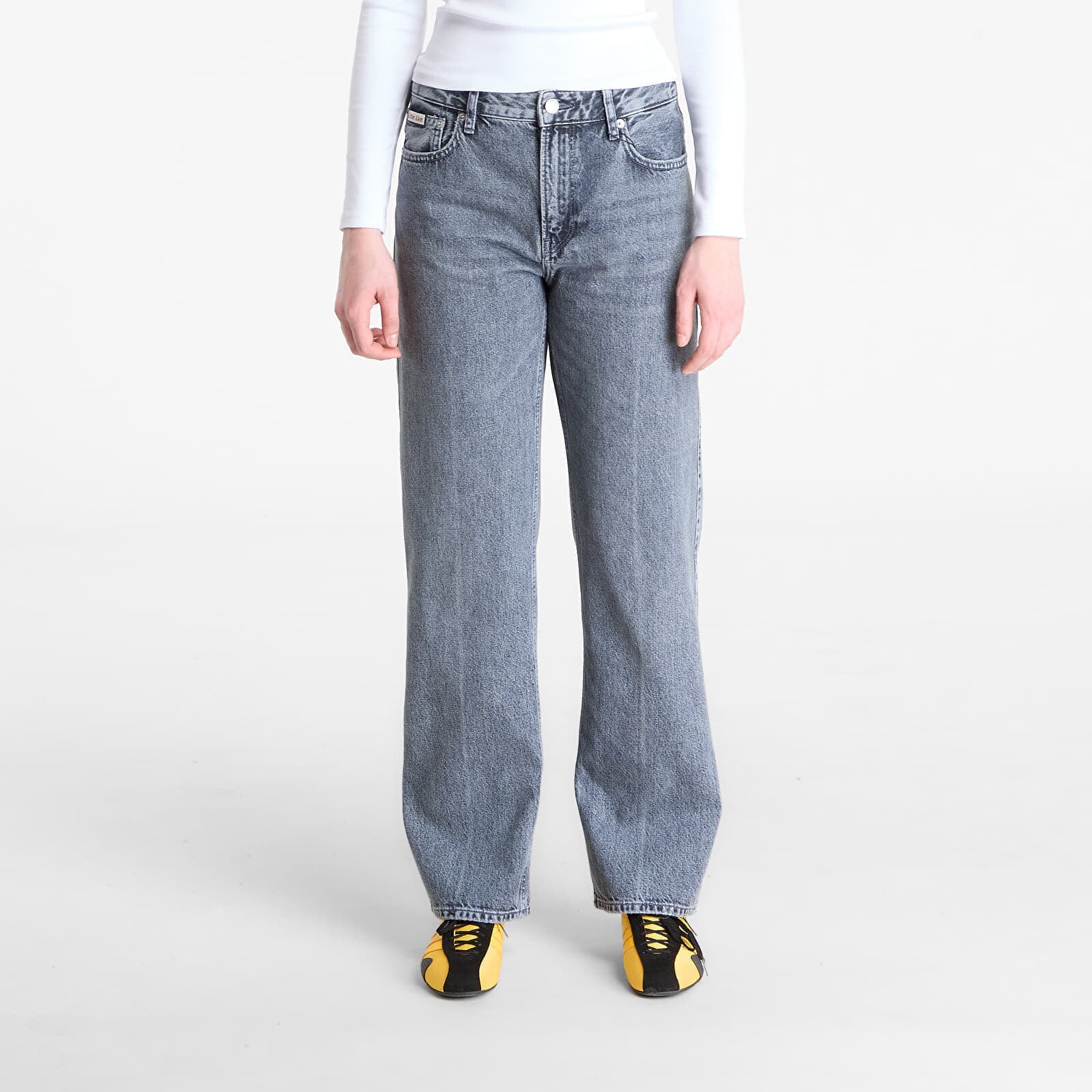 Džínsy Calvin Klein Jeans 90S Straight As Jeans Gray M/30