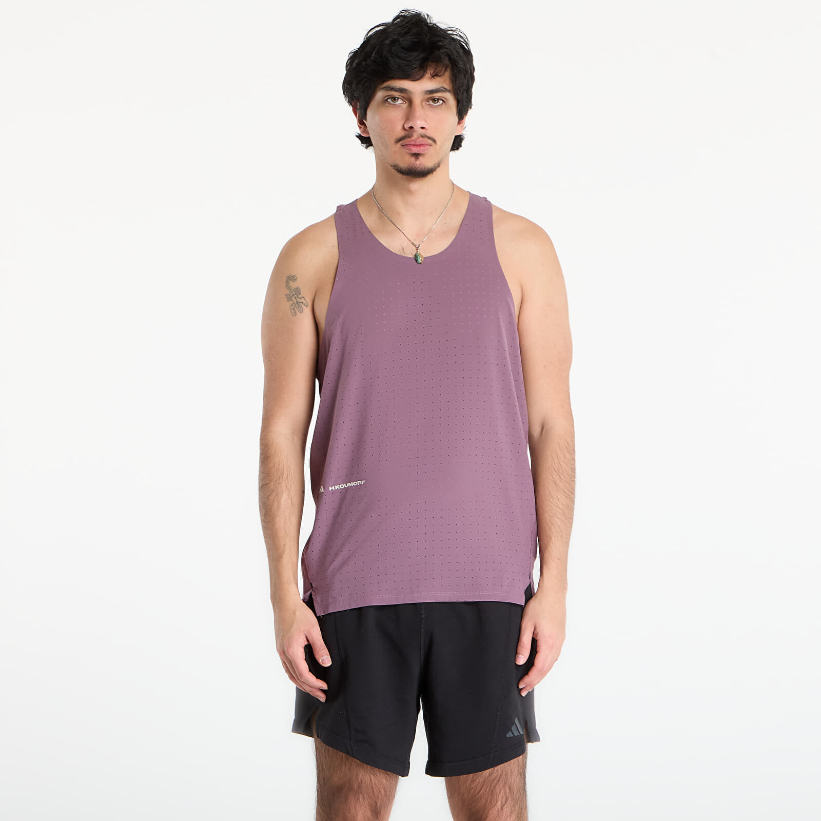 Tričko adidas Adi365 x Hermanos Koumori Running Tank Top Shadow Fig M