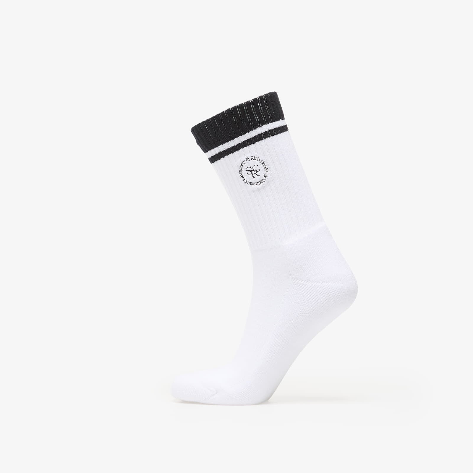Ponožky Sporty & Rich SRHWC Socks White/ Black Universal