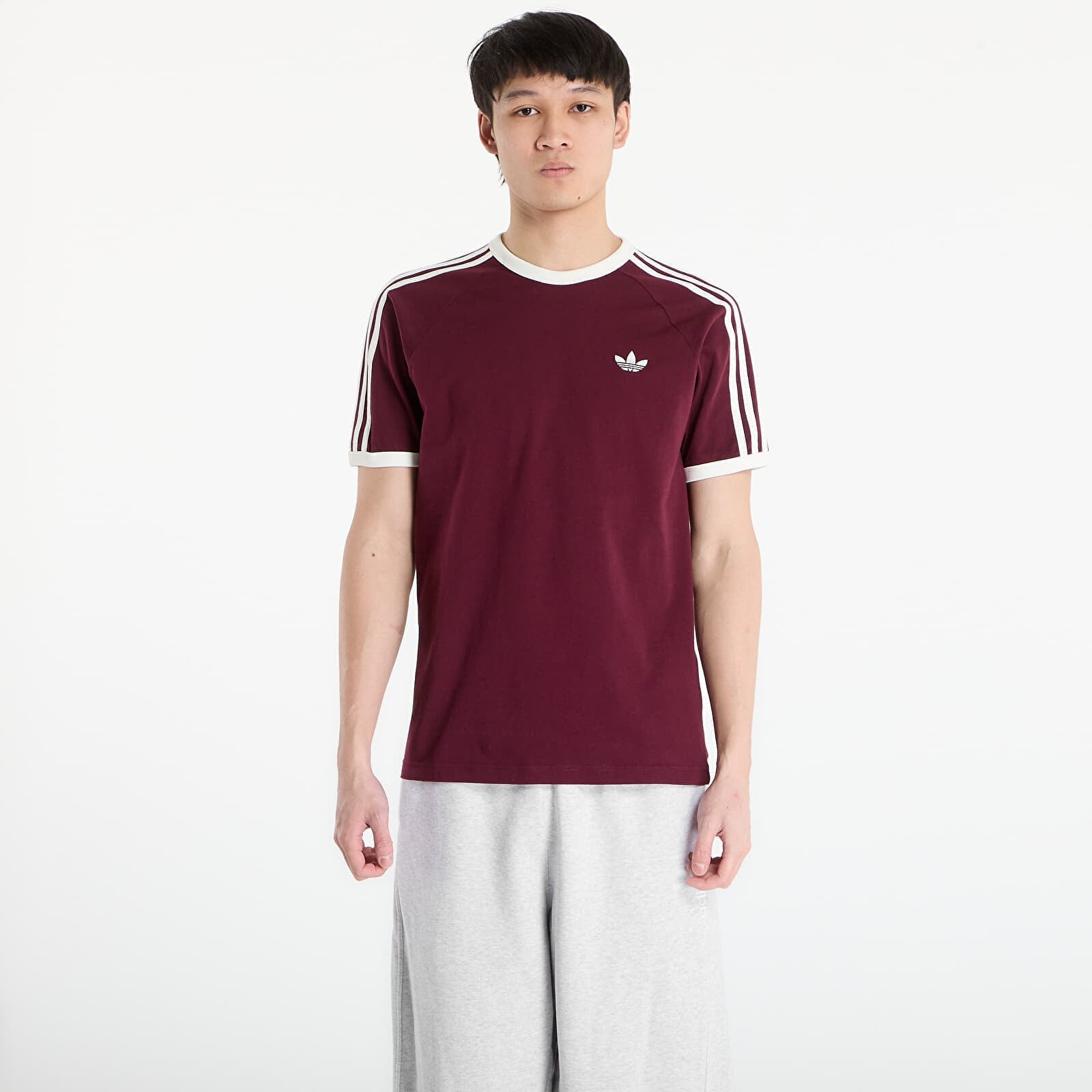 Tričko adidas 3S Tee Maroon/ Off White M