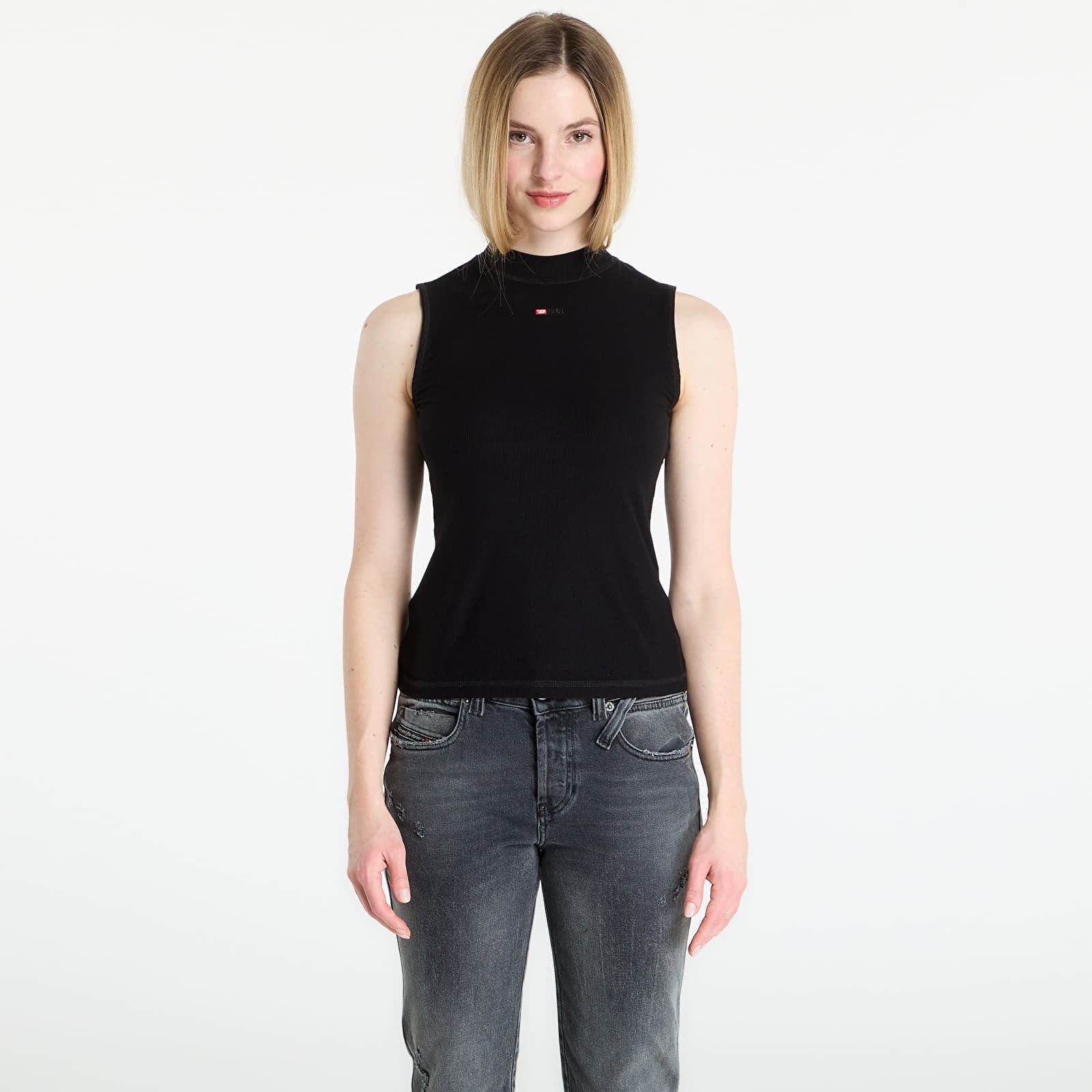 Tielko DIESEL T-Mokky-Sl-Microdiv Tank Top Black S