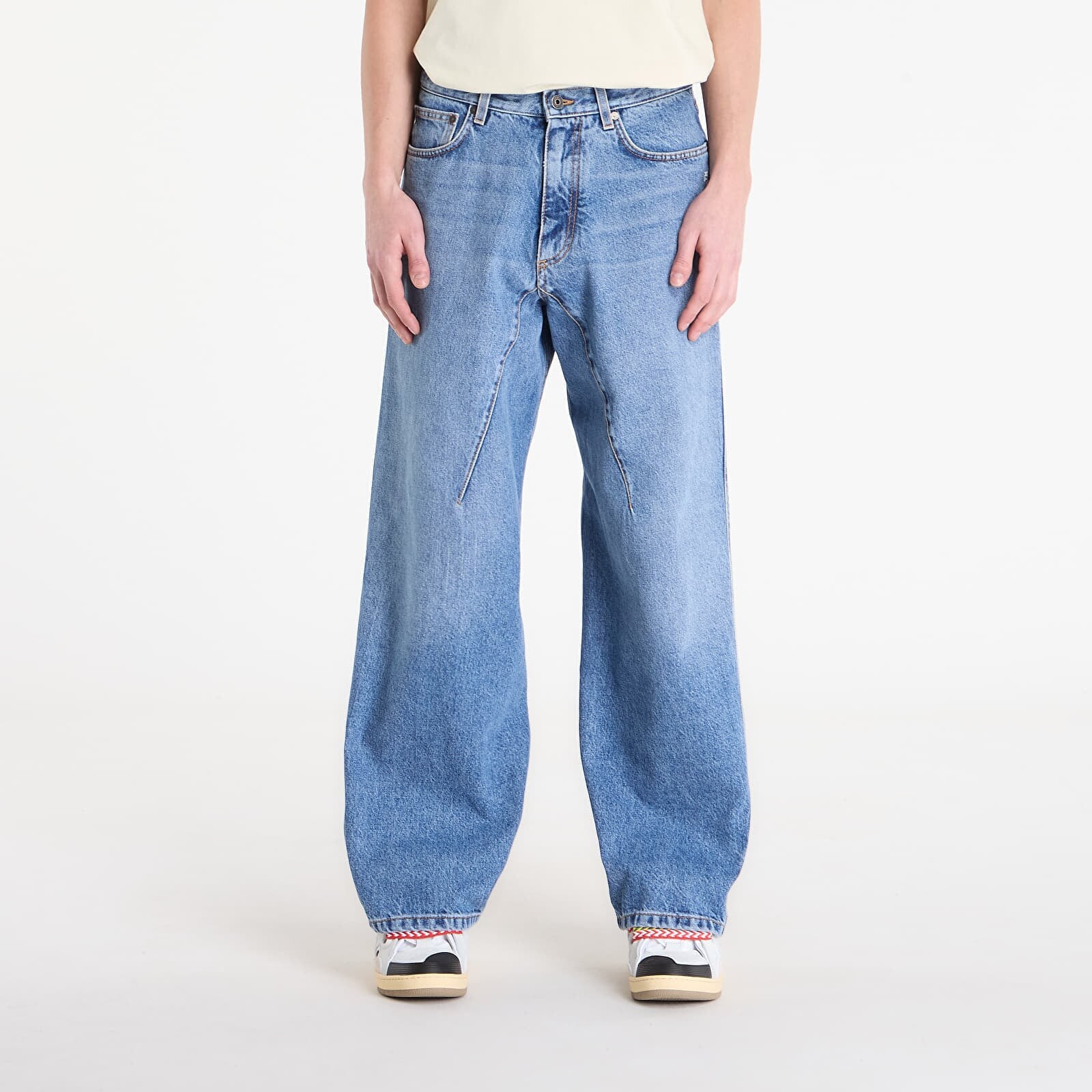 Džínsy Off-White Half Arrow Twisted Flare Jeans Light Medium Blue 33
