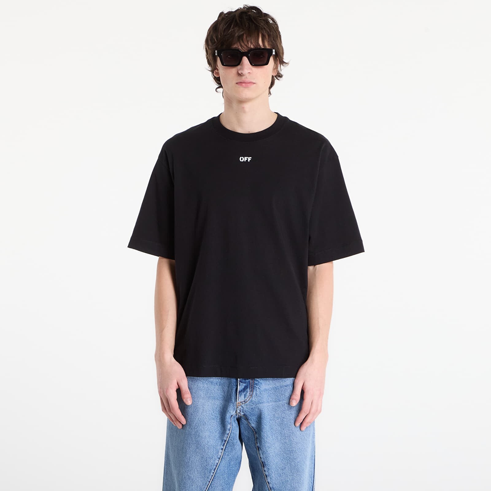 Tričko Off-White Chain Araldic Arrow S/S Skate Tee Black S
