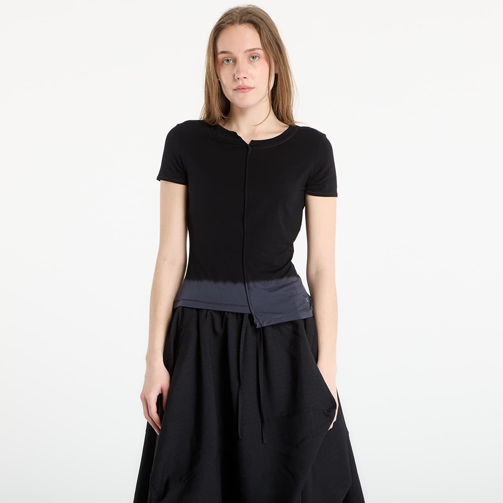 Tričko Y-3 Dip Dye Fitted T-Shirt Black M