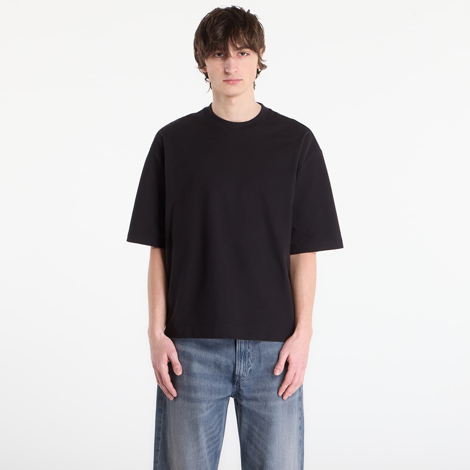 Tričko Calvin Klein Jeans Ss Relaxed Cooling Piqu Tee Black M