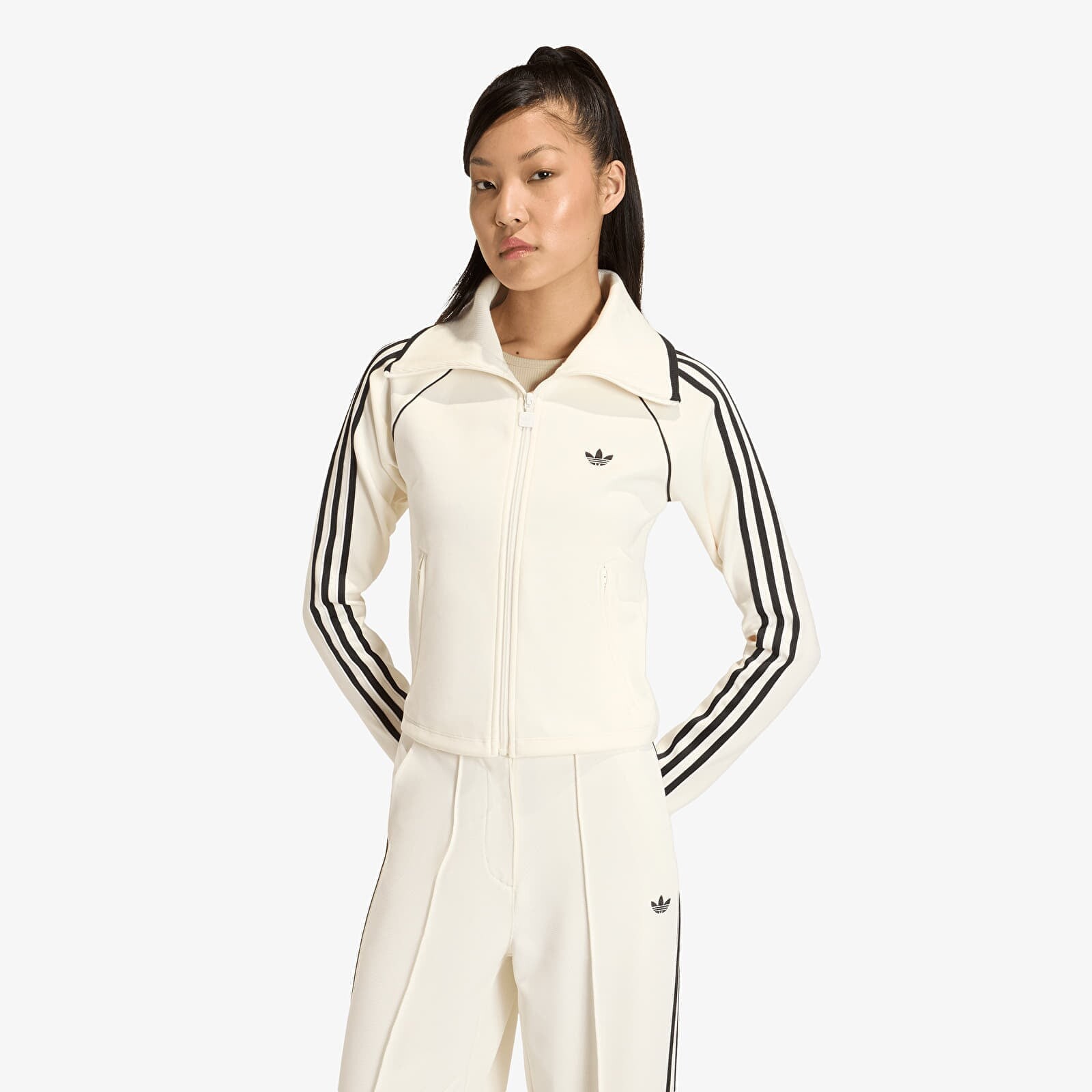Mikina adidas Slim Tt Off White XL