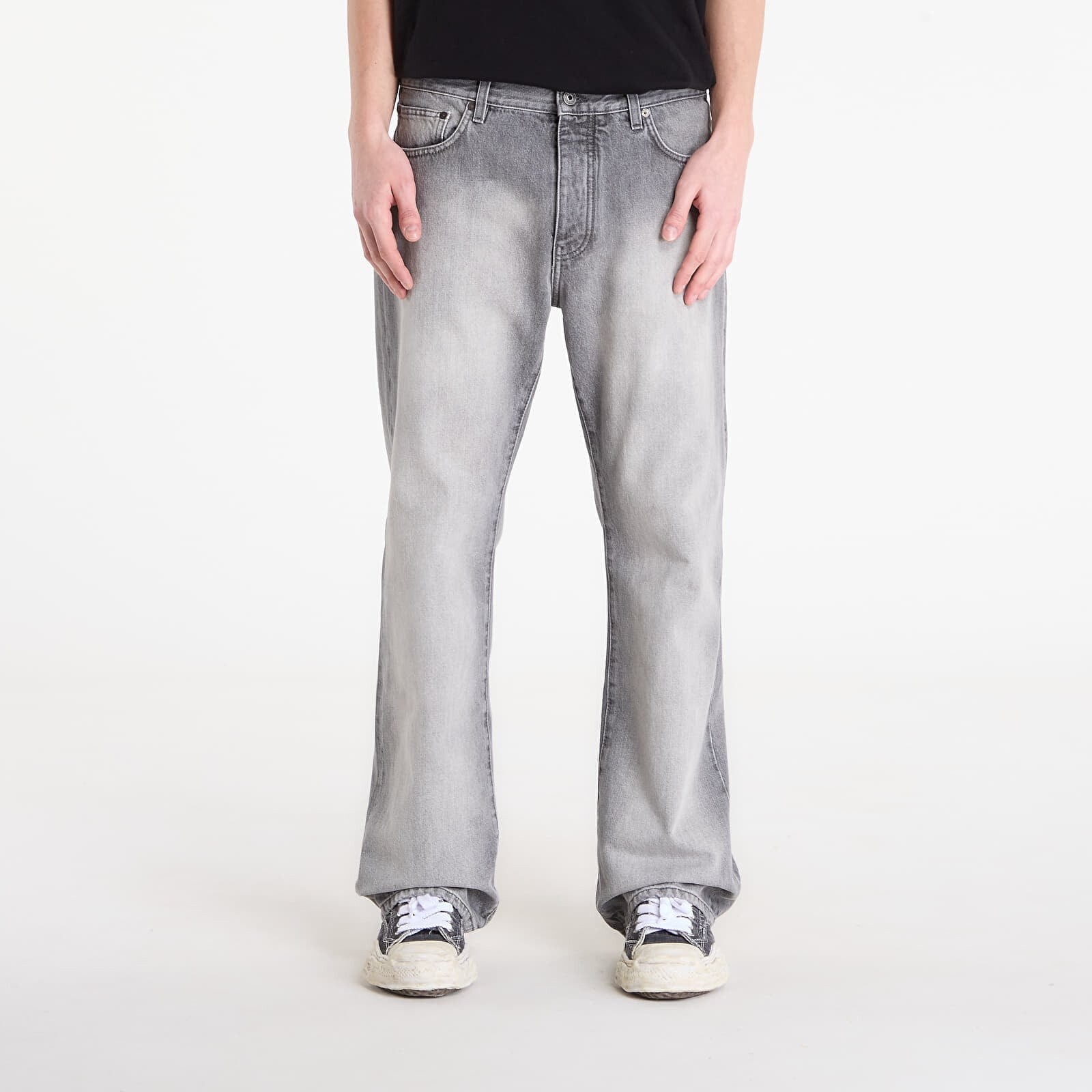 Džínsy Off-White Diag Slim Relaxed Jeans Sun-Faded Grey 33