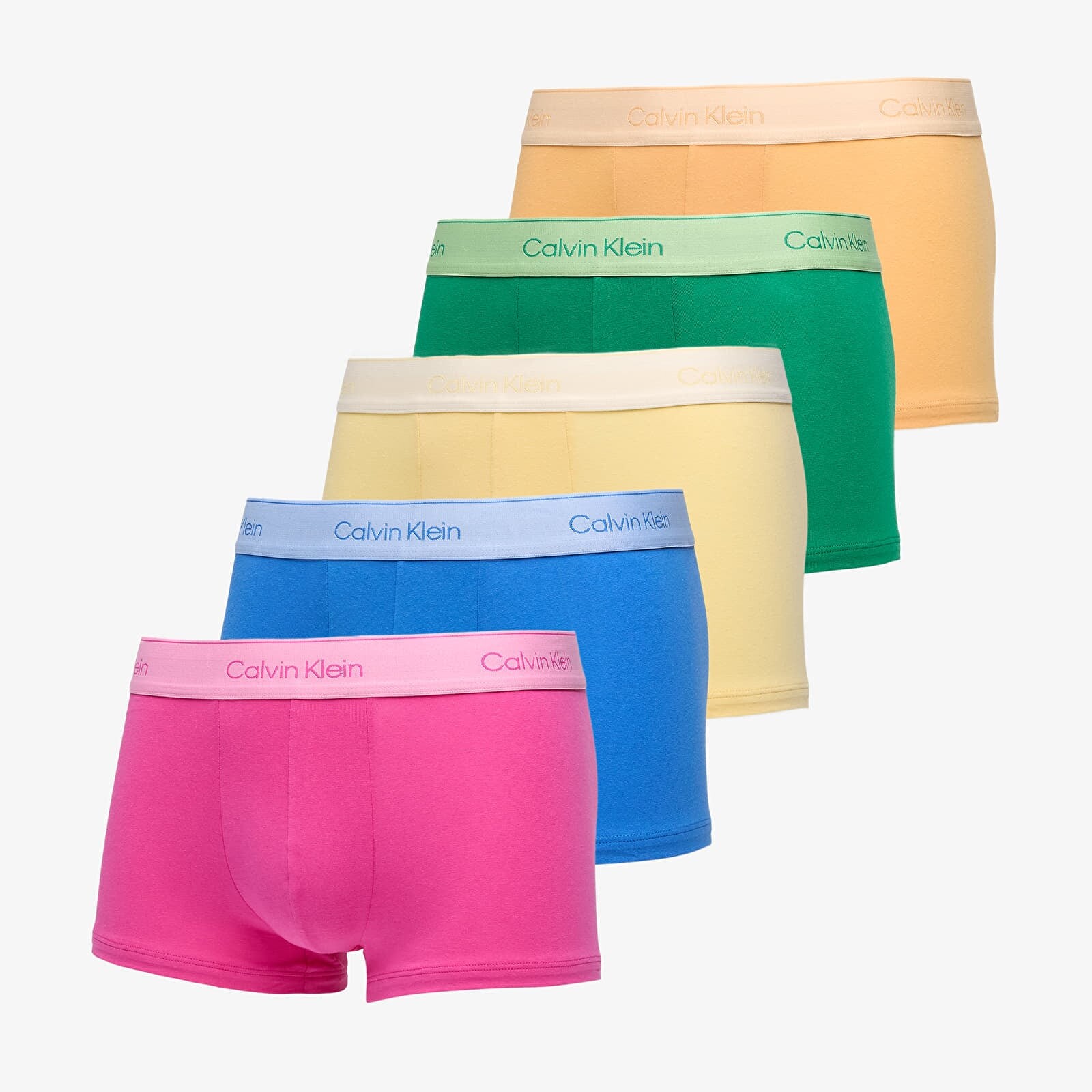 Boxerky Calvin Klein Low Rise Trunk 5-Pack Yellow L